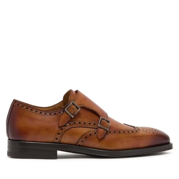 Like new Magnanni Men’s Yuma Shoe brown leather dress loafer formal business main image 13